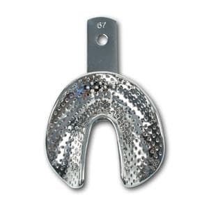 Afdruklepels metaal geperforeerd edentaat onder - 67 medium