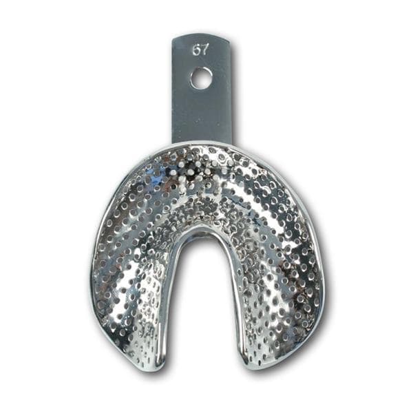 Afdruklepels metaal geperforeerd edentaat onder - 67 medium