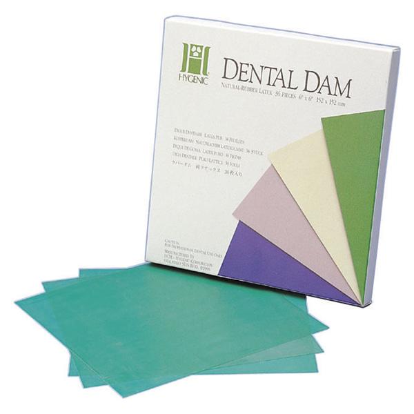 Hygenic Dental Dam - 5 x 5" (52 vellen), light medium