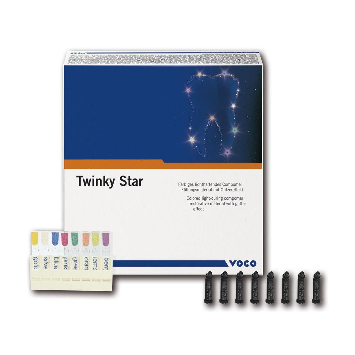 Twinky Star Caps - Zilver, 25x 0.25g