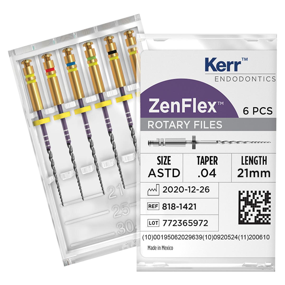 ZenFlex NiTi Rotary File - Assortiment Taper .04 - 21 mm