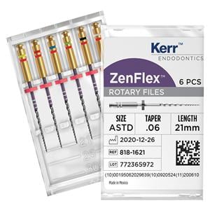 ZenFlex NiTi Rotary File - Assortiment Taper .06 - 21 mm