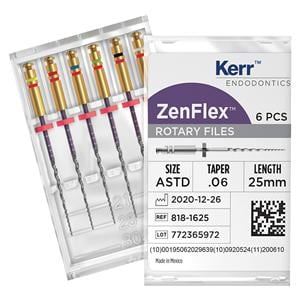ZenFlex NiTi Rotary File - Assortiment Taper .06 - 25 mm