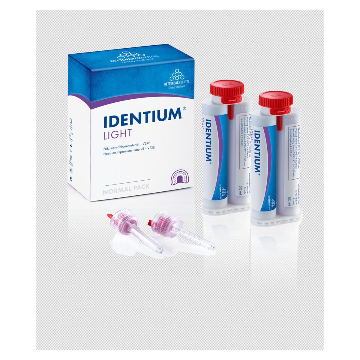Identium Light Normal Pack (New Mixing System) - 2x 50 ml en 8 mengtips rood (1370111)
