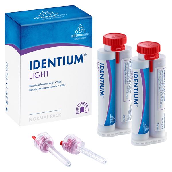 Identium Light Normal Pack (New Mixing System) - 2x 50 ml en 8 mengtips rood (1370111)