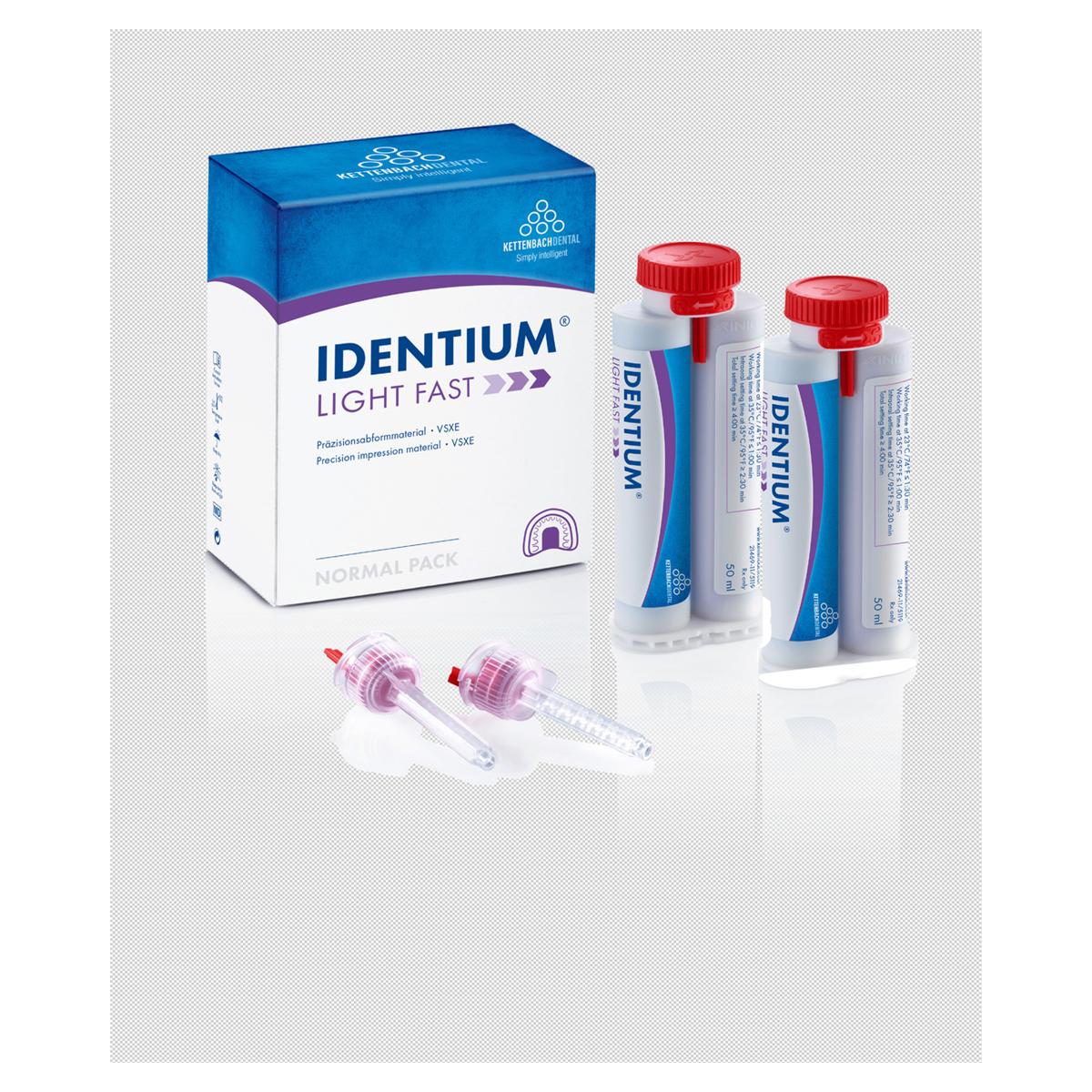 Identium Light Fast Normal Pack (New Mixing System) - 2x 50 ml en 8 mengtips rood (1371111)