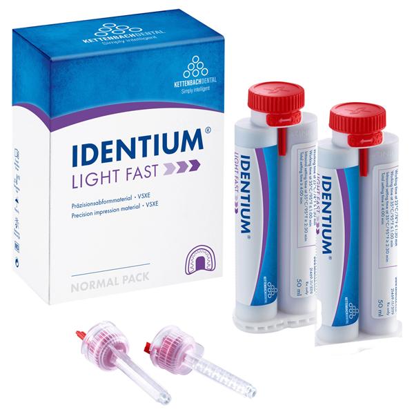 Identium Light Fast Normal Pack (New Mixing System) - 2x 50 ml en 8 mengtips rood (1371111)