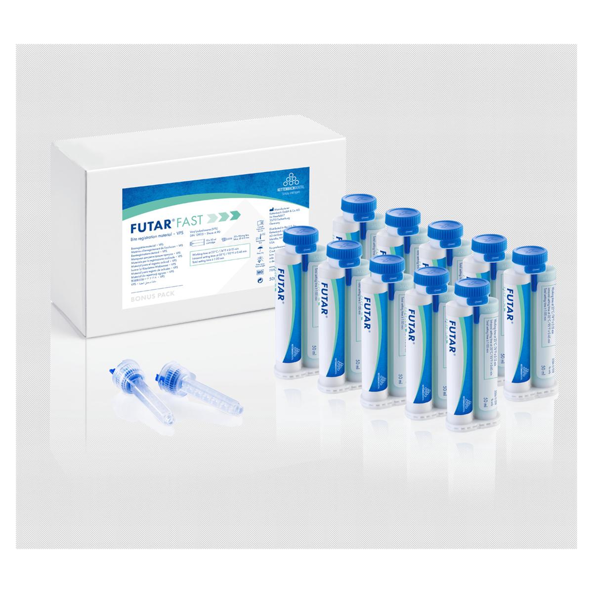 Futar Fast Bonus Pack (New Mixing System) - 10x 50 ml en 30 mengtips blauw (2827611)