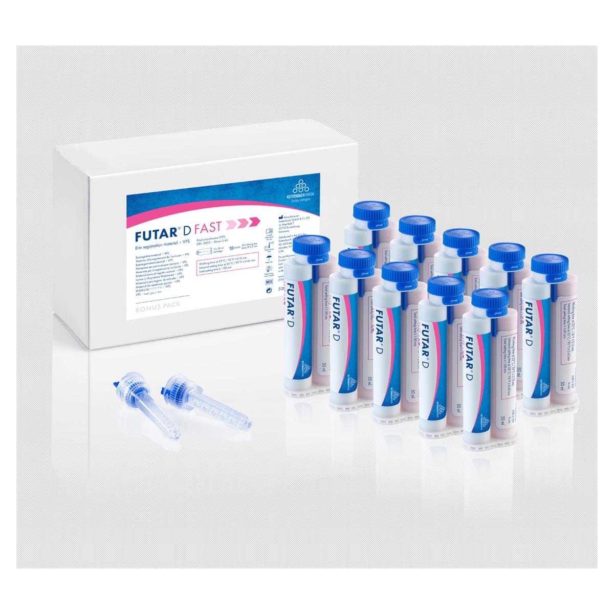 Futar D Fast Bonus Pack (New Mixing System) - 10x 50 ml en 30 mengtips blauw (2827911)