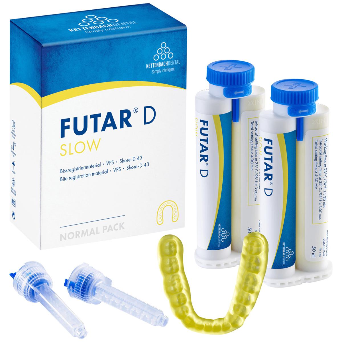 Futar D Slow Normal Pack (New MIxing System) - 2x 50 ml en 6 mengtips blauw (1195111)