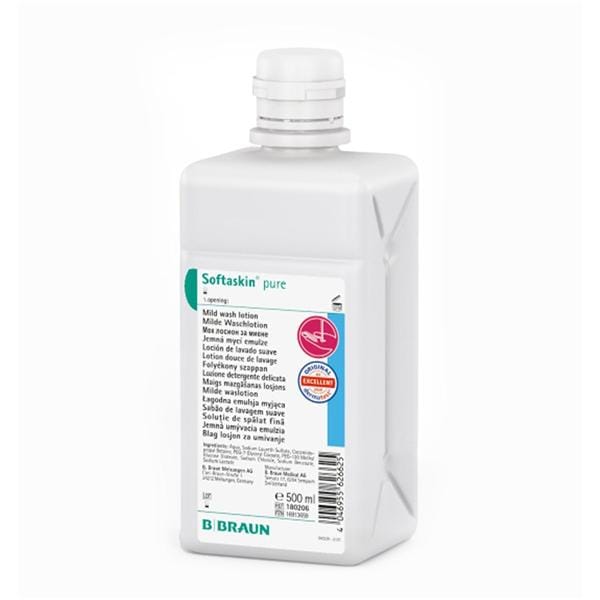 Softaskin Pure waslotion - 500 ml vouwfles, per stuk