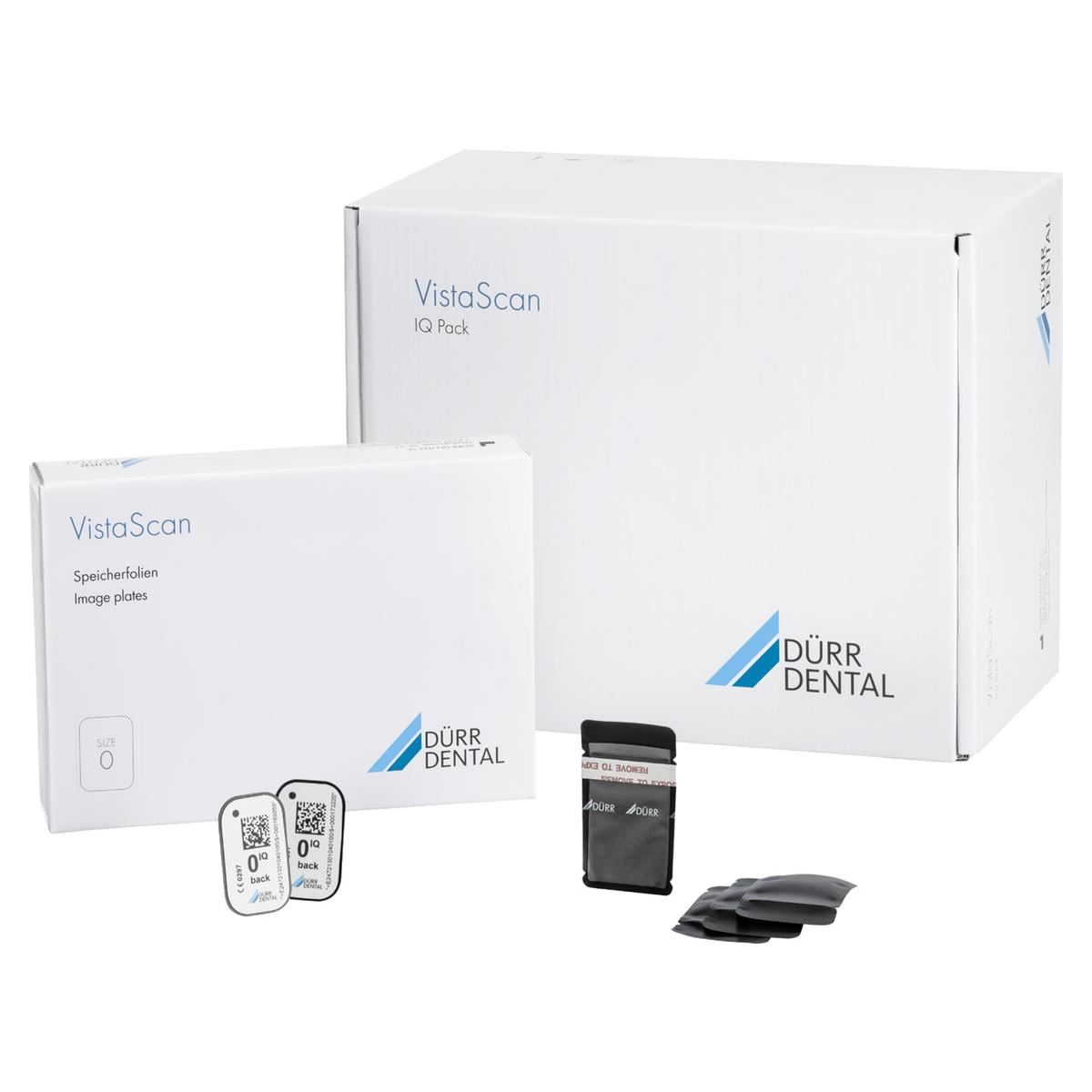 Vistascan IQ fosforplaat Pack - S0 - size 0, 2 stuks + 1000 hygiënehoesjes