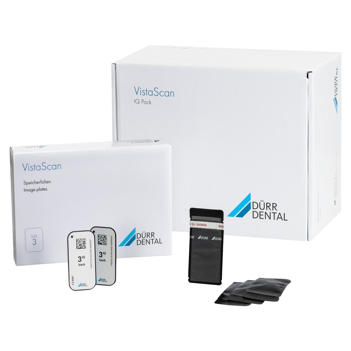 Vistascan IQ fosforplaat Pack - S3 - size 3, 2 stuks + 1000 hygiënehoesjes