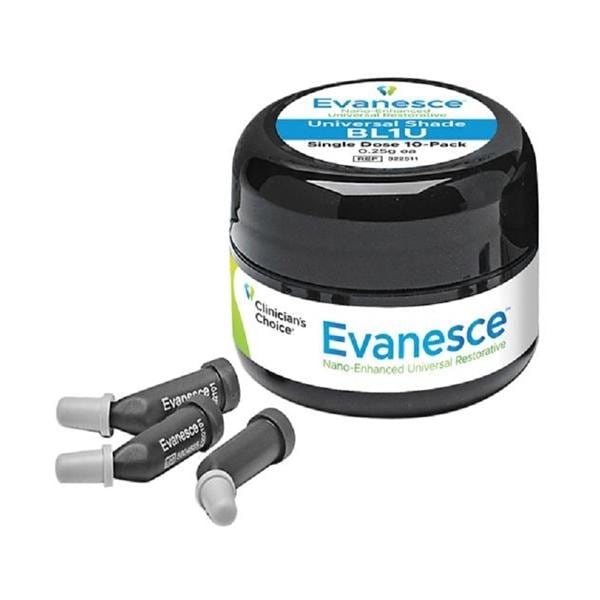 Evanesce Universal Shade - Single Dose Tips - BL1, 10x 0.25 g