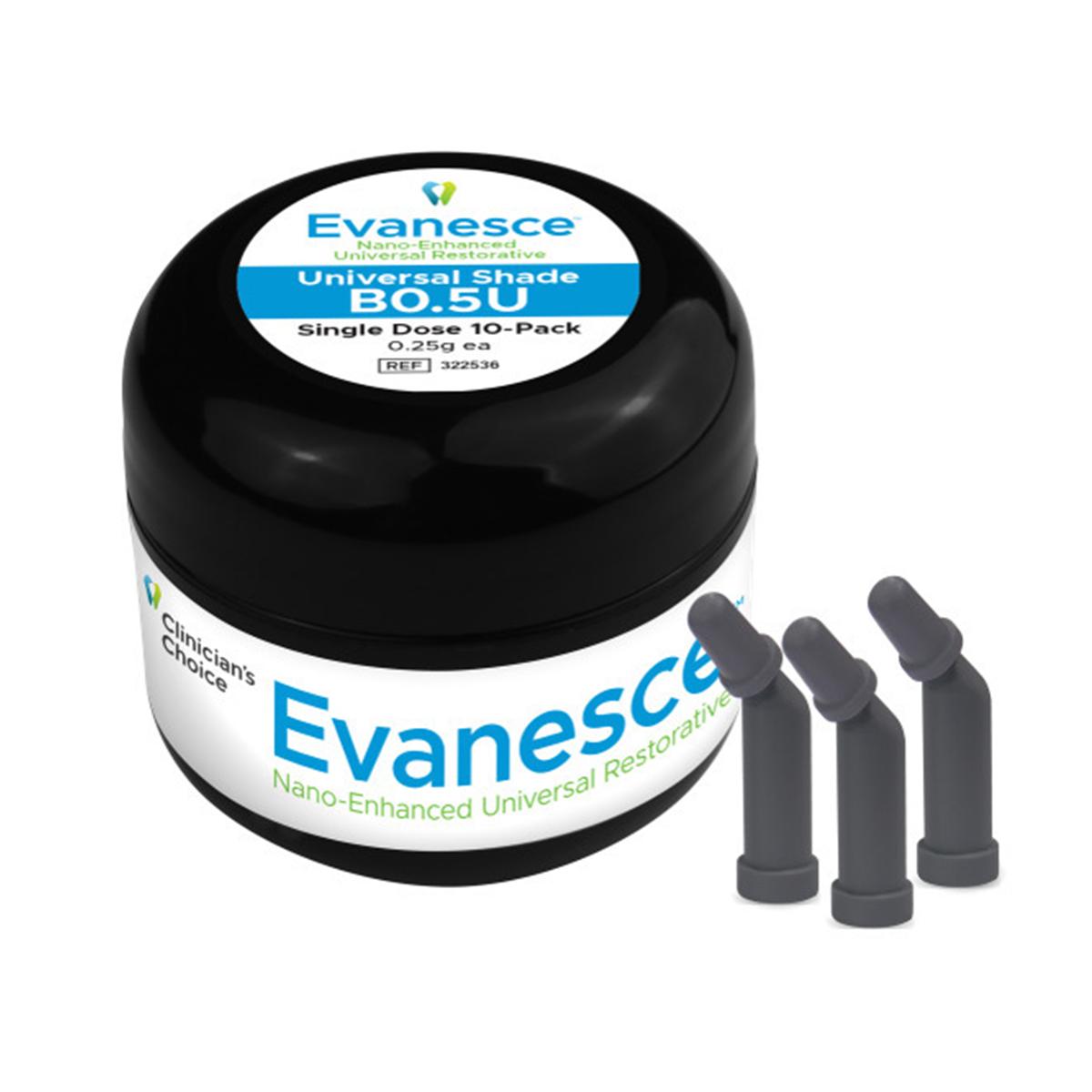 Evanesce Universal Shade - Single Dose Tips - B0,5, 10x 0.25 g