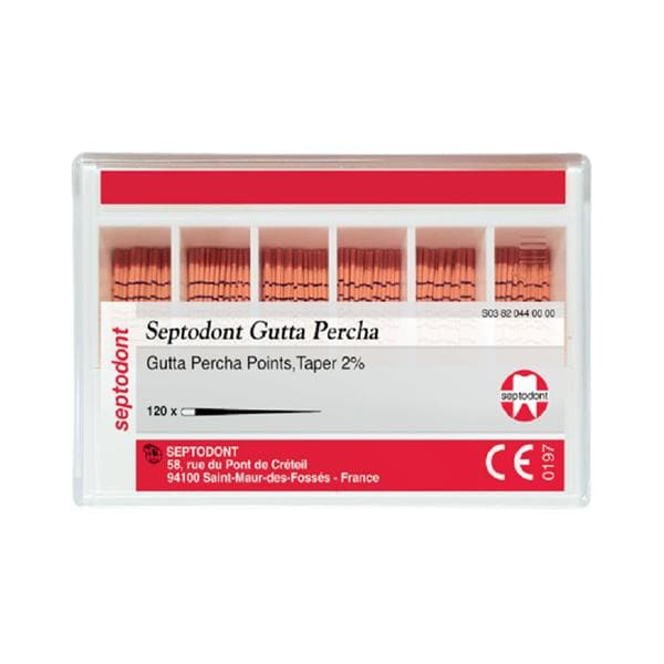 Gutta Percha Points - ISO 15 - taper 2%, 120 stuks