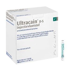 Ultracain - D-S 1:200.000 adrenaline, 100x 1,7 ml