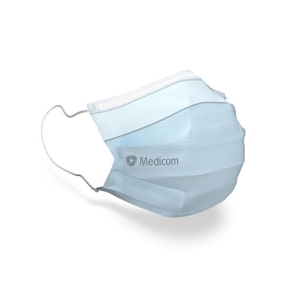 Mondmasker SafeMask Earloop Type IIR - Blauw, 50 stuks