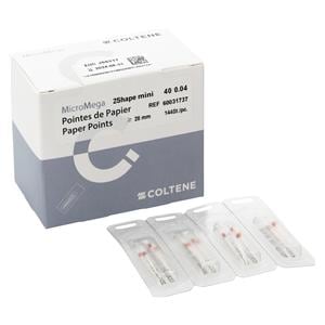 2Shape mini paperpoints - ISO 040, taper .04, 144 stuks