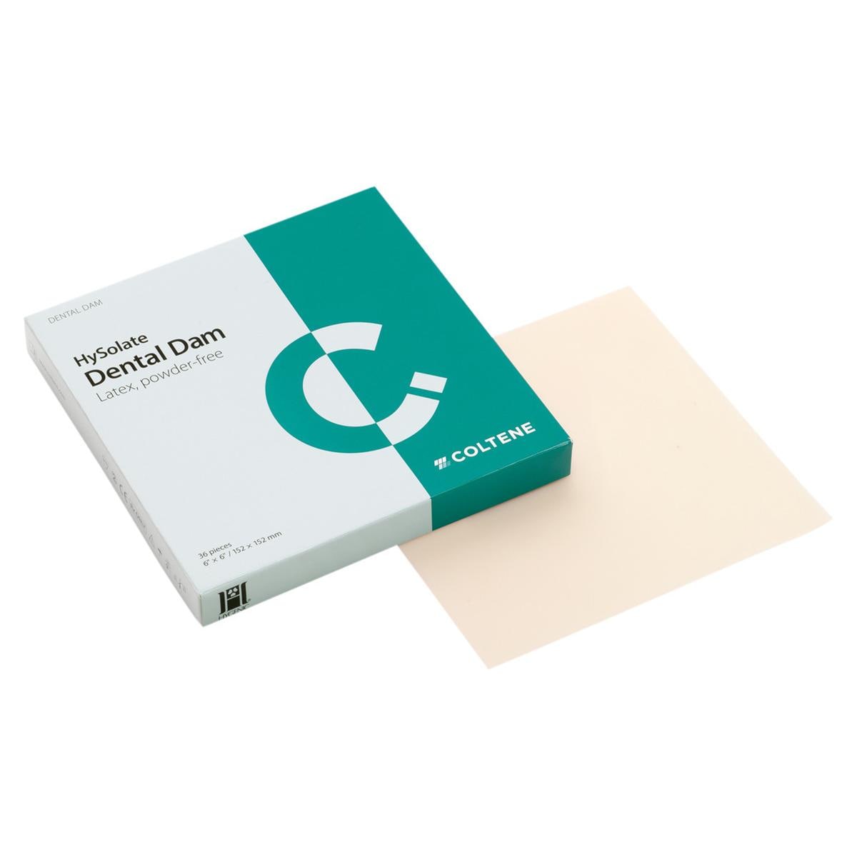 HySolate Latex Dental Dam, Light (152x152 mm) - Dun, 36 vellen