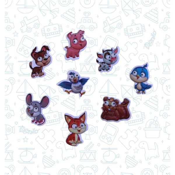 Animal Googlies stickers - DNL002, 144 stuks