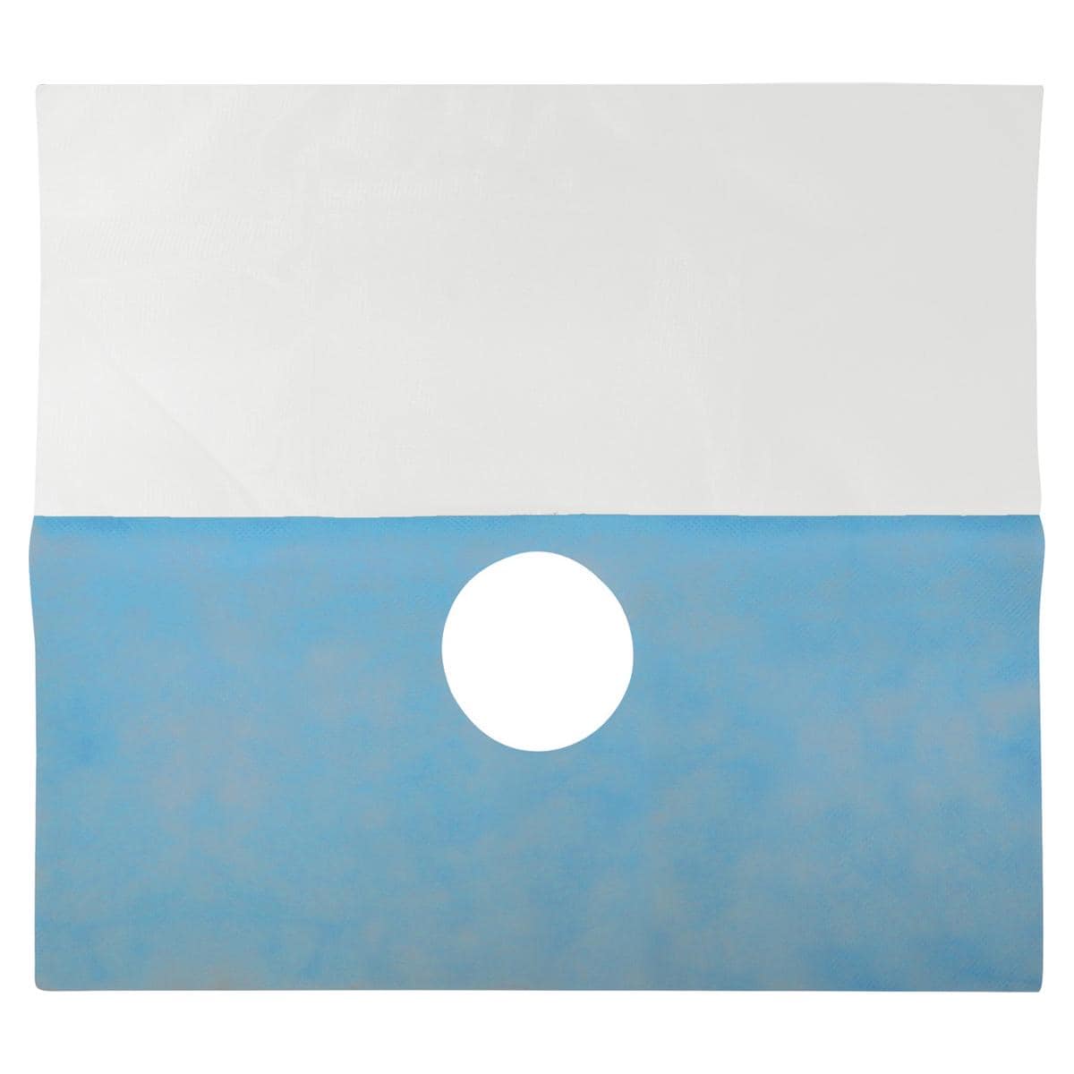 Prosafe Facedrape gezichtsbescherming - blauw, 50 stuks