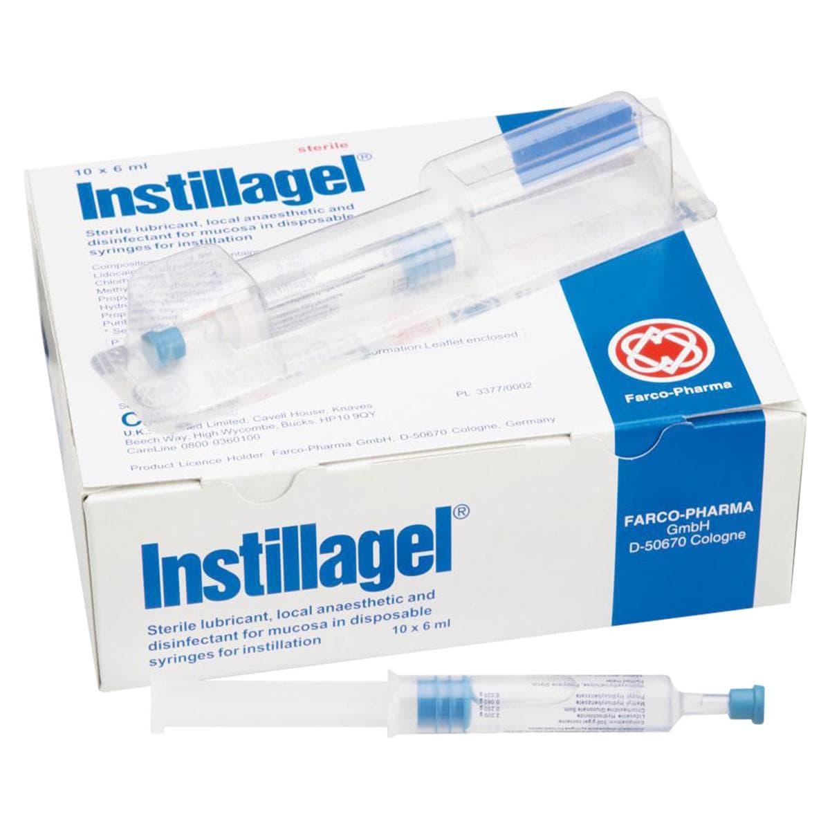 Instillagel in spuit - 10 x 6ml