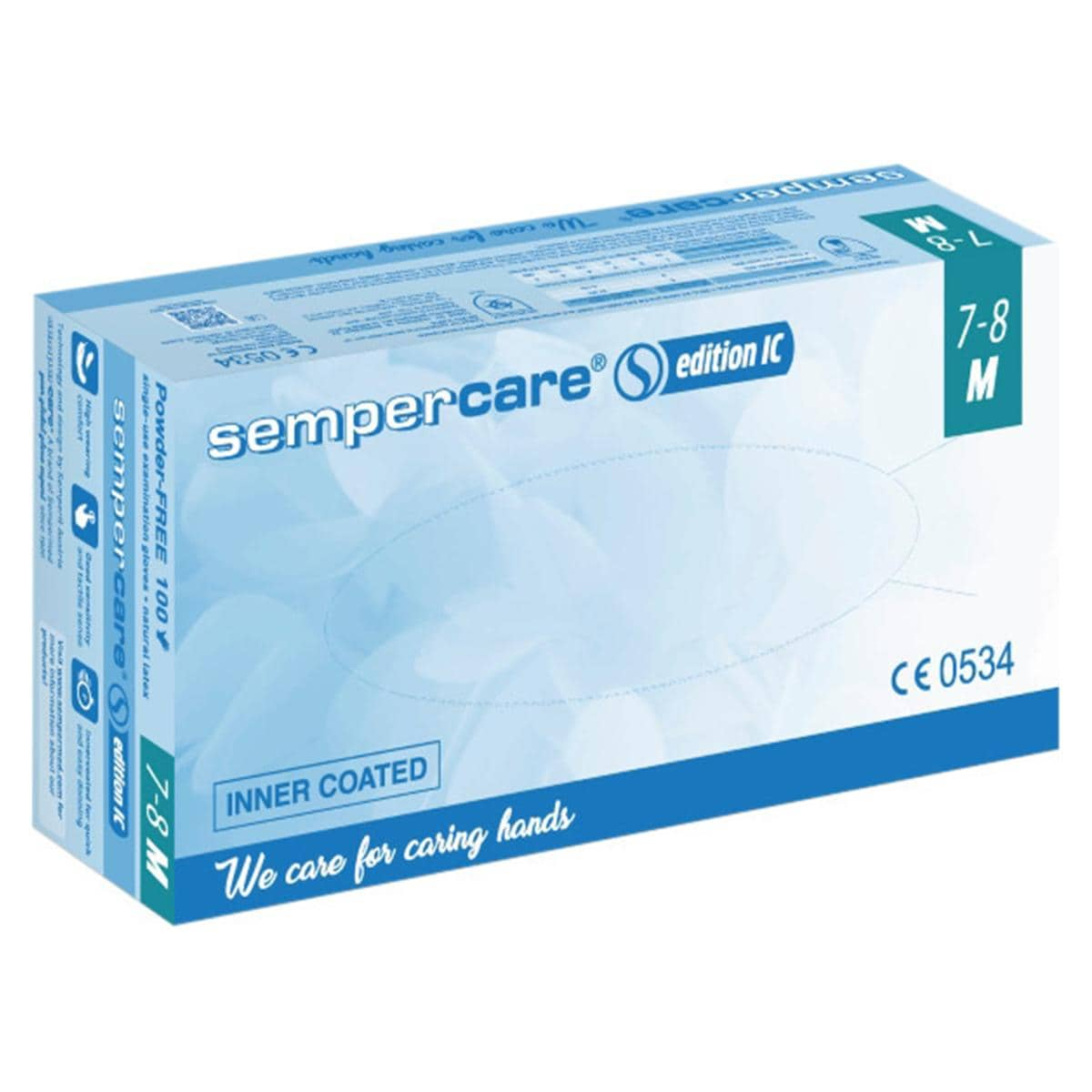 Sempercare Edition IC latex handschoen PF - M per 100 stuks