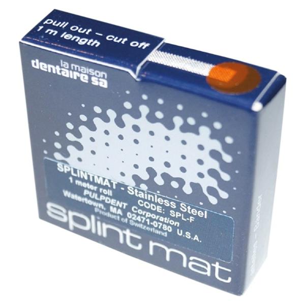 Splint Mat staal - Verpakking, 1 meter - 3,5 mm breed