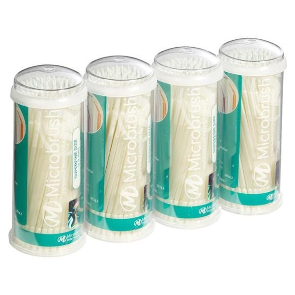 Microbrush in Tube verpakking - Superfine (1,0 mm) wit, 4x 100 stuks