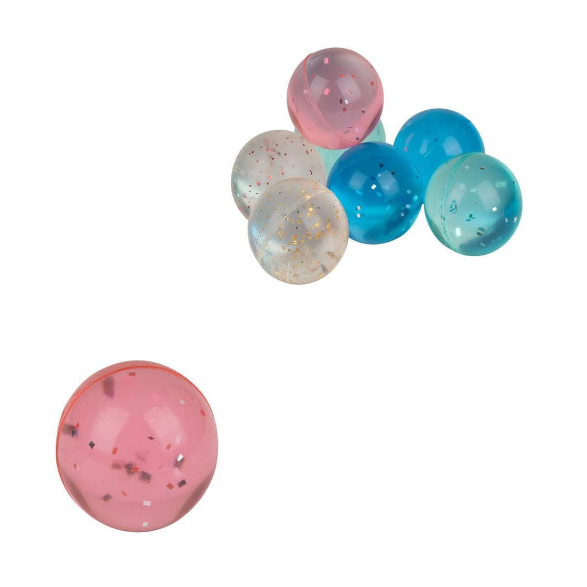 Stuiterballen - Glitter stuiterballen, 72 stuks