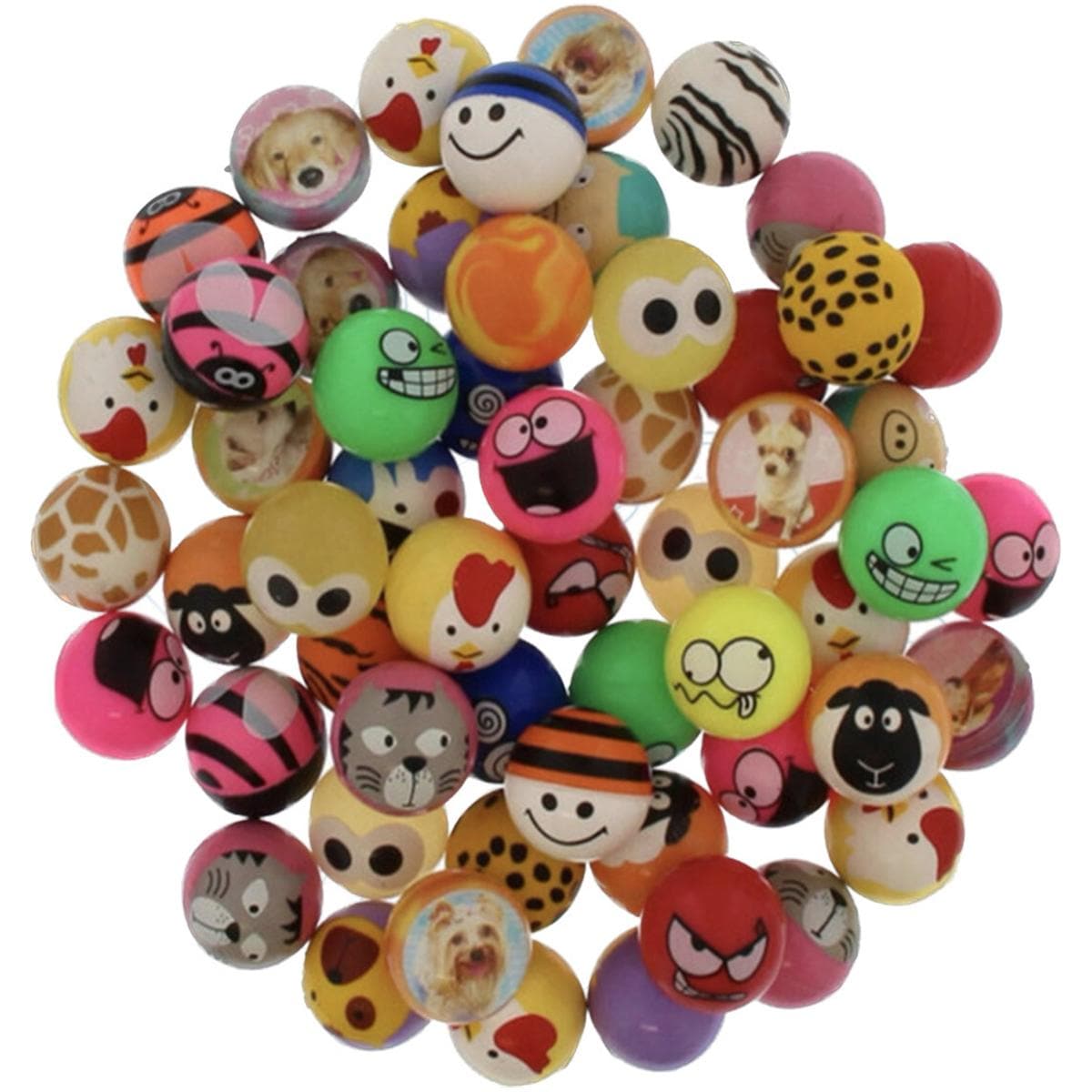 Stuiterballen - Super stuiterballen, 72 stuks