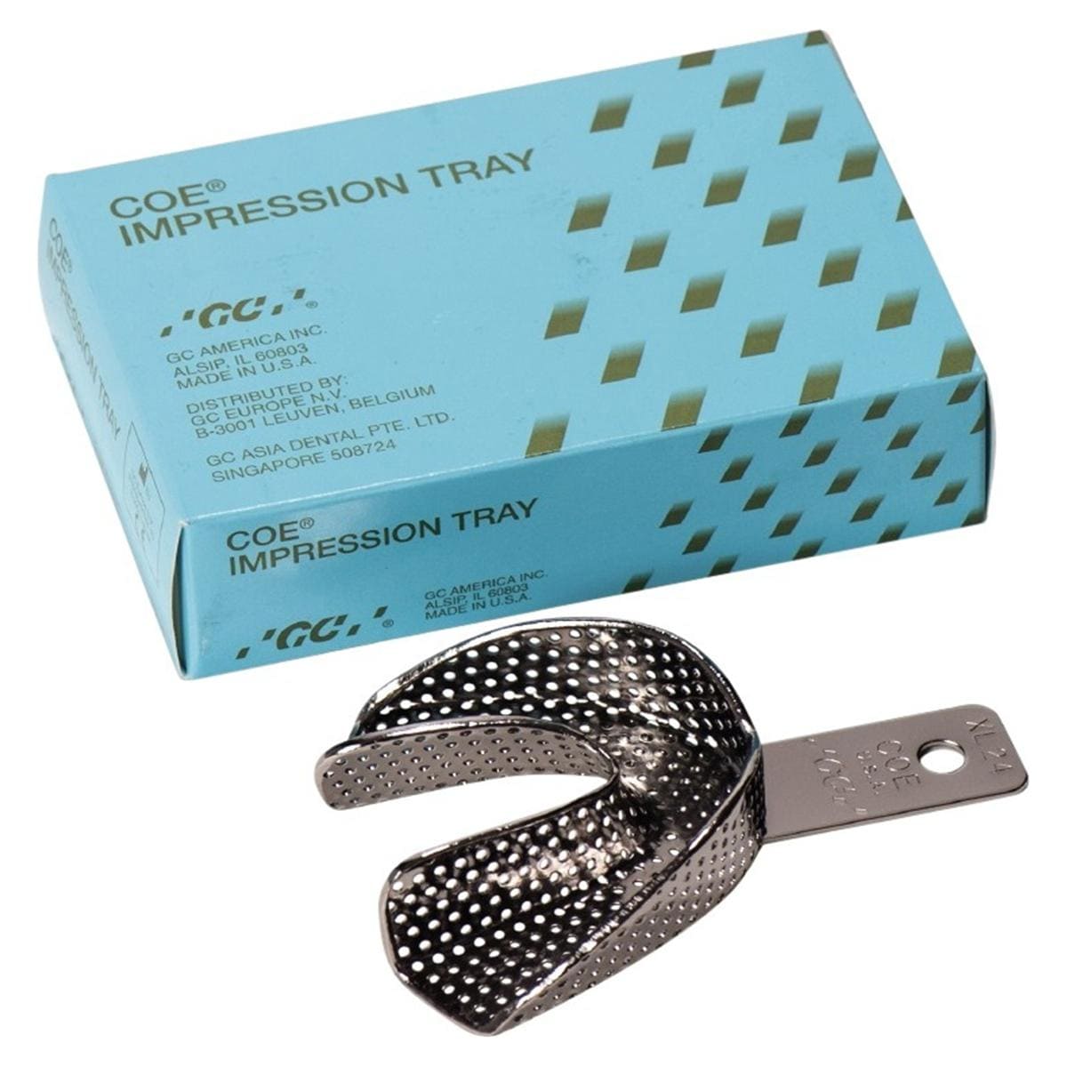 Coe Impression Trays geperforeerd extra lang onder - XL24 Breed, lang