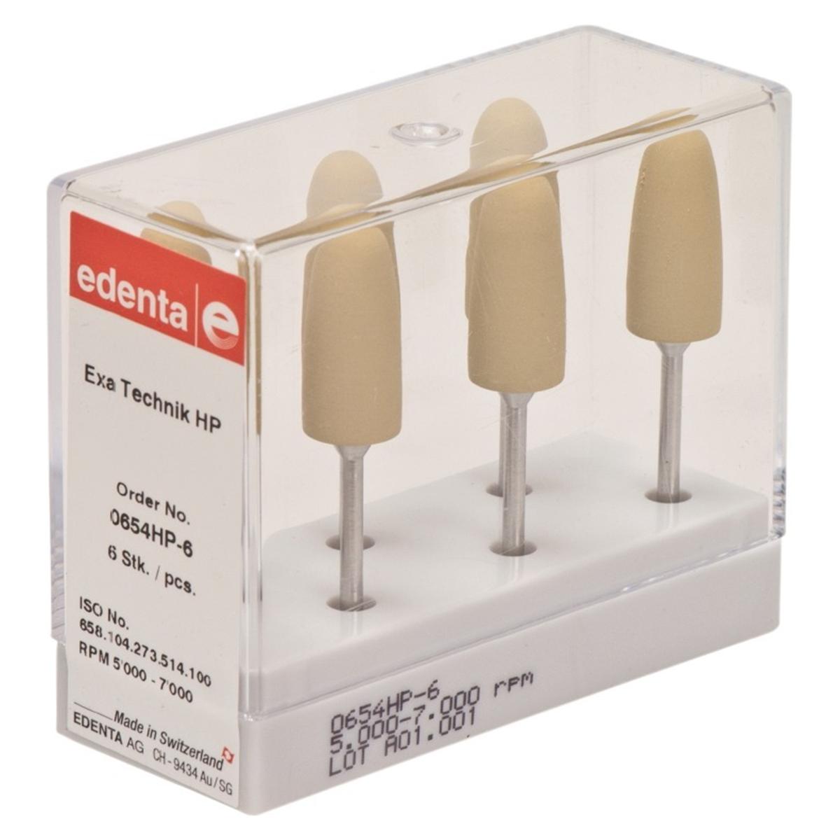 Exa Technique polijstrubbers - fijn (geel) - 0654, 6 stuks