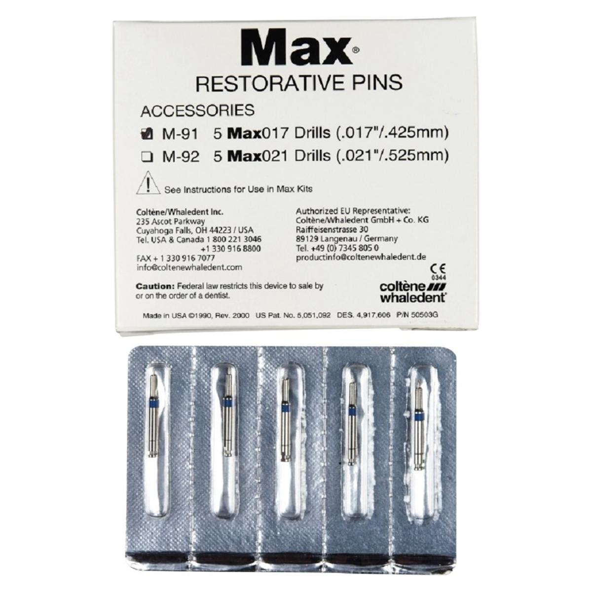 MAX PIN - boren - Blauw, 5 stuks