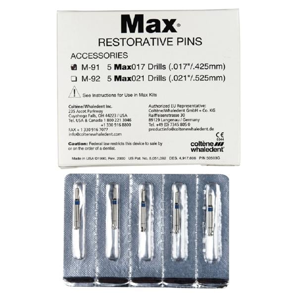MAX PIN - boren - Blauw, 5 stuks