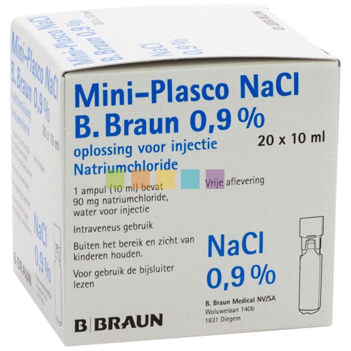 NaCl 0,9% - 100 ampullen van 10 ml