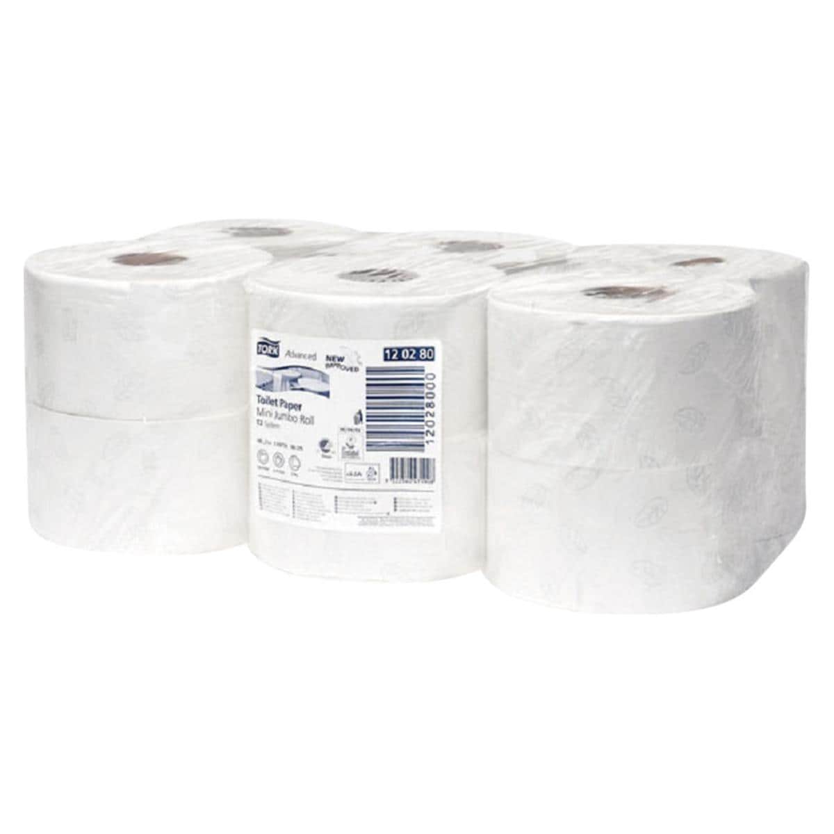 Tork Toiletpapier Mini Jumbo Roll - 120280, 12 rollen