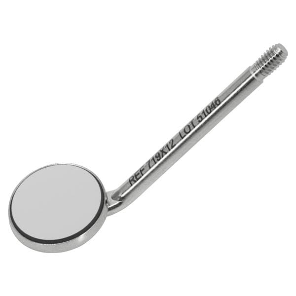 Mondspiegel Front rhodium - Nr. 00,  12 mm, per stuk