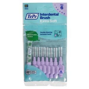 Tepe Interdentale ragers extra soft - standaardverpakking - Lichtpaars - groot,  1,1 mm, 8 stuks