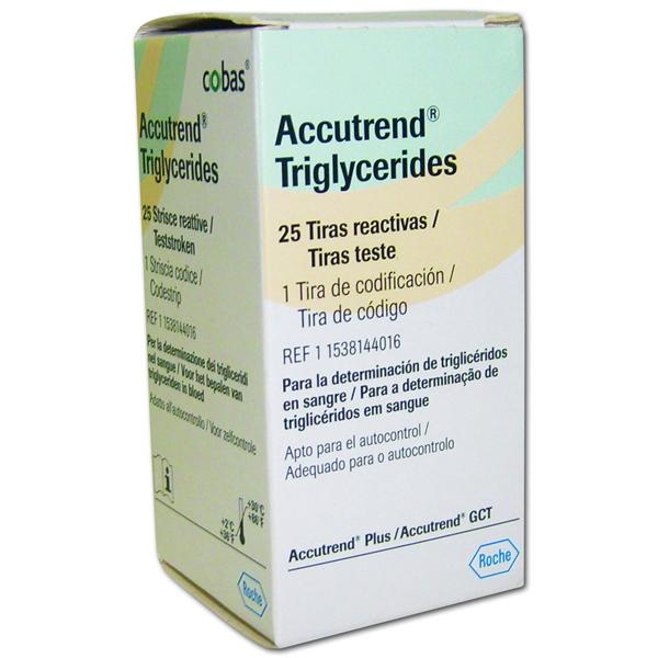 Accutrend Plus teststrips - triglyceride, 25 stuks