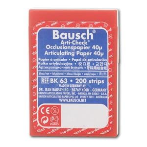 Articulatiepapier micro-dun - Blauw/rood, 200 strips, BK 63