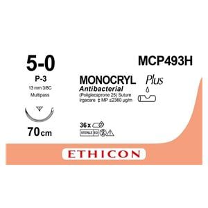 Monocryl - USP 5-0 P3 70 cm kleurloos MCP4930H, per 36 stuks