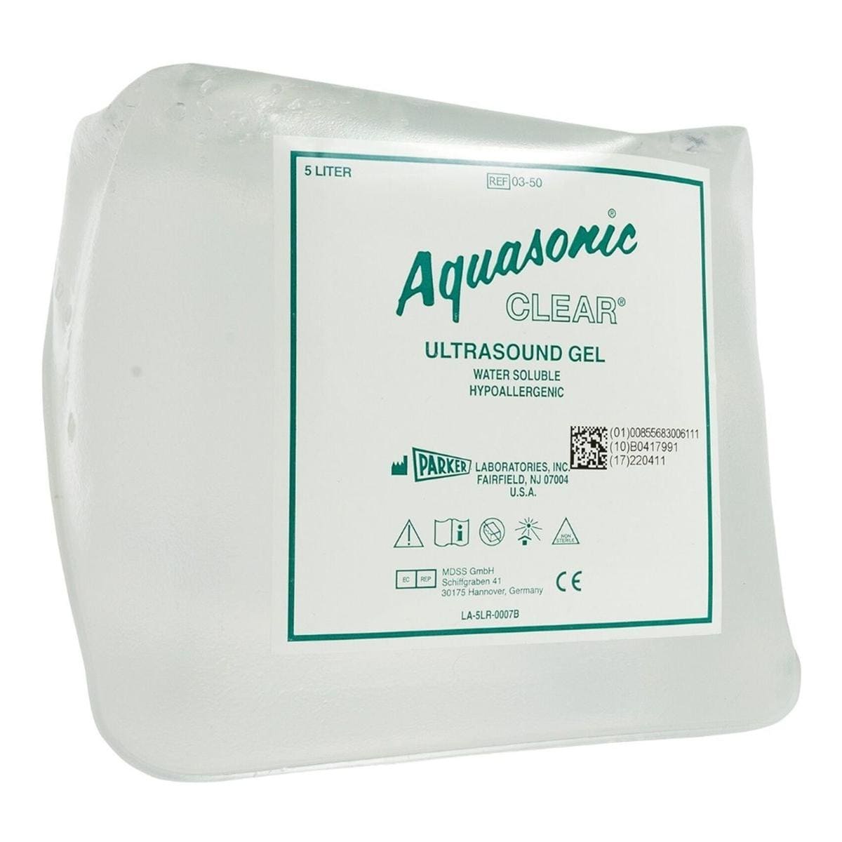 aquasonic ultrasound gel clear - container 5 liter