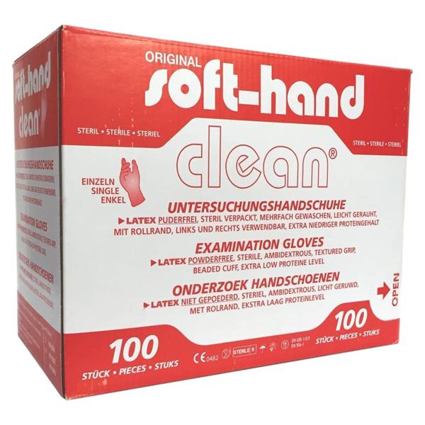 Clean latex handschoen steriel - S per 100 stuks