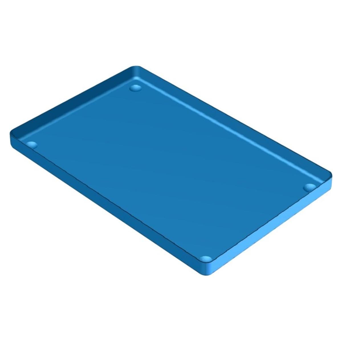 Aluminium Tray - 28 x 18 cm, blauw