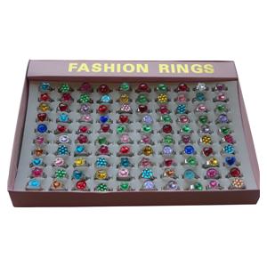 Ringen zilver, verstelbaar - per 100 stuks