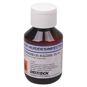 Chloorhexidine in alcohol 70% - fles 100ml