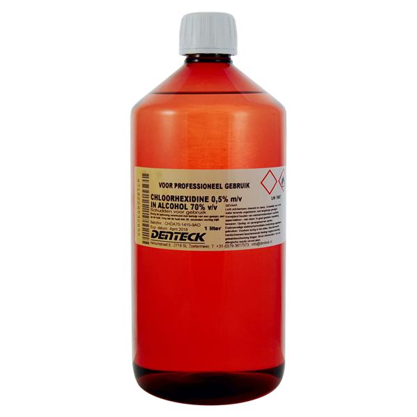 Chloorhexidine in alcohol 70% - fles 1000ml