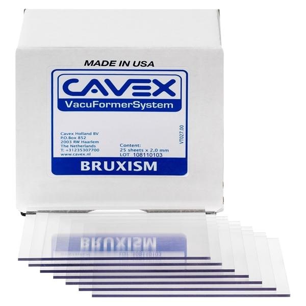 Vacuformer - dieptrekplaten - Bruxisme 2 mm transparant, 25 stuks